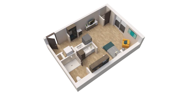 AL Studio ADA GSF D Floor Plan