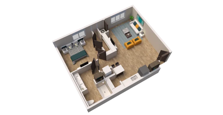 AL Unit GSF D Floor Plan