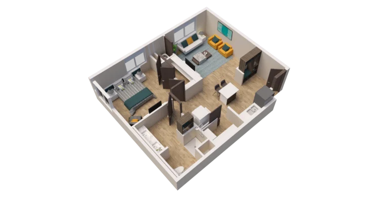 AL Unit ADA GSF D Floor Plan