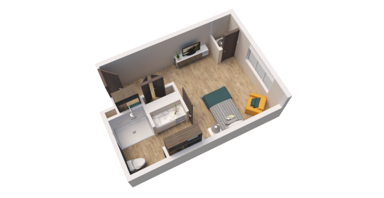 MC Unit GSF D Floor Plan