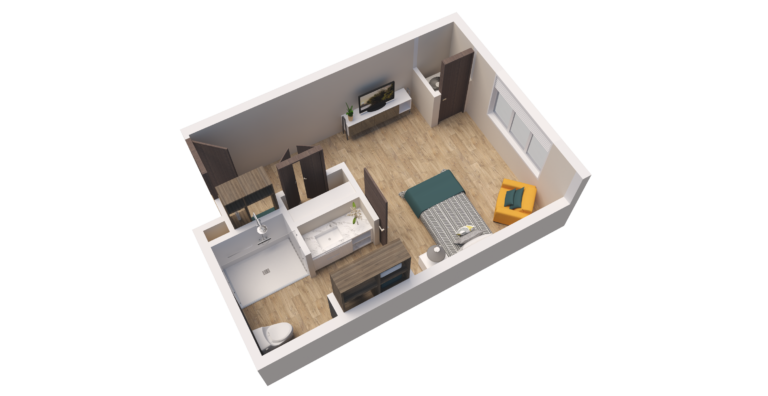 MC Unit GSF D Floor Plan