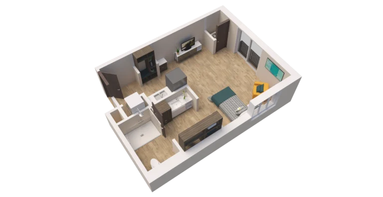 AL Studio GSF D Floor Plan