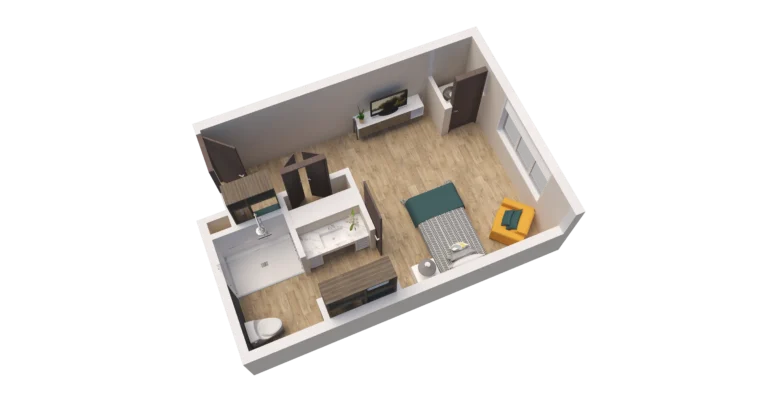 MC Unit ADA GSF D Floor Plan