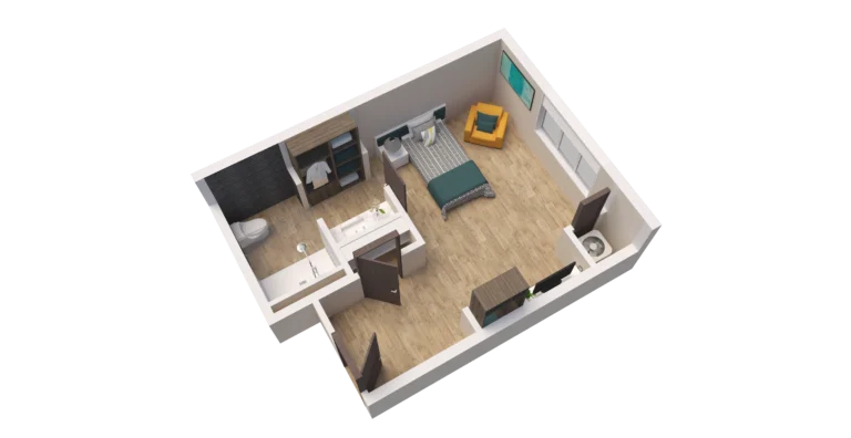 MC Unit GSF D Floor Plan
