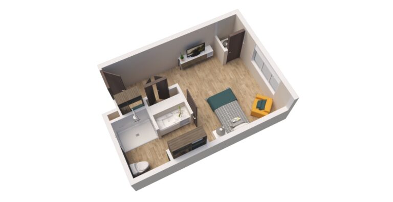 MC Unit GSF D Floor Plan